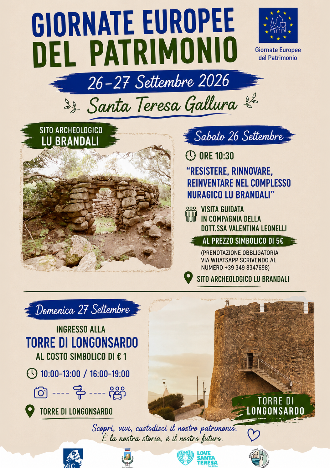 Visita guidata nel sito archeologico Lu Brandali e ingresso Torre di Longonsardo